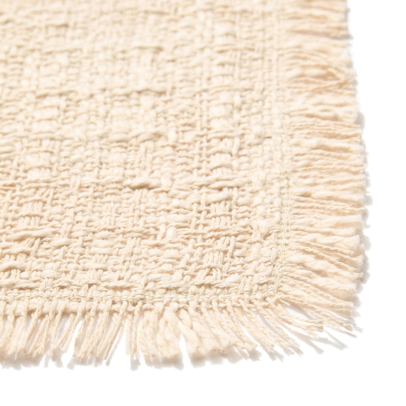 Fringe Table Lunch Mat Ivory