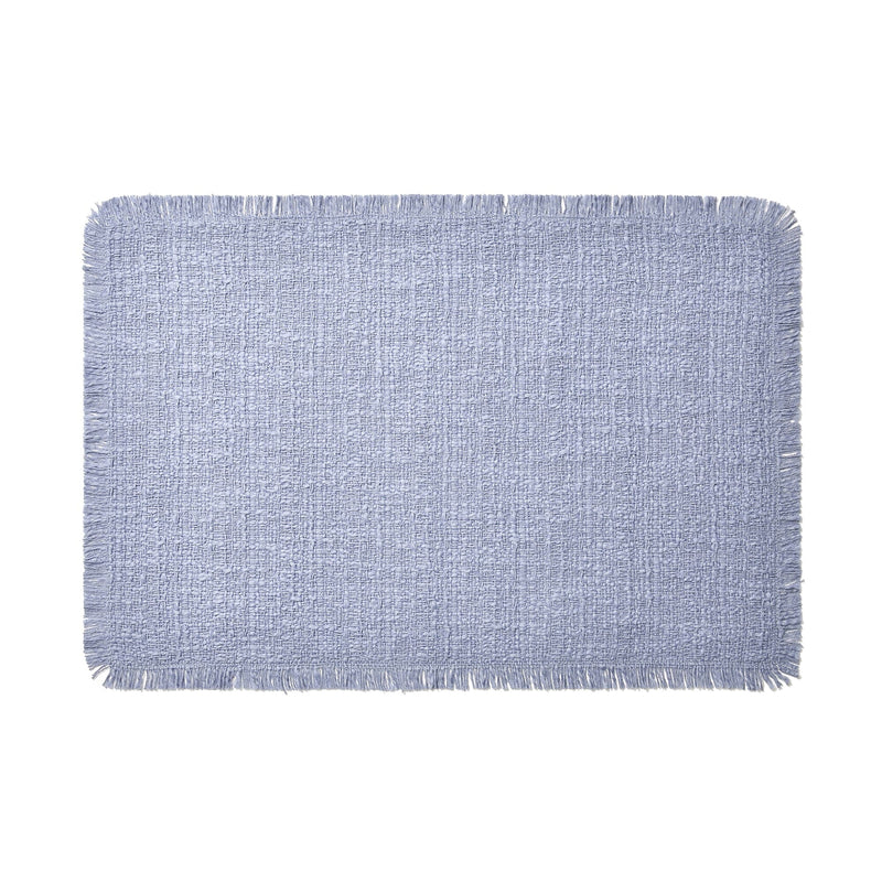 Fringe Table Lunch Mat Blue