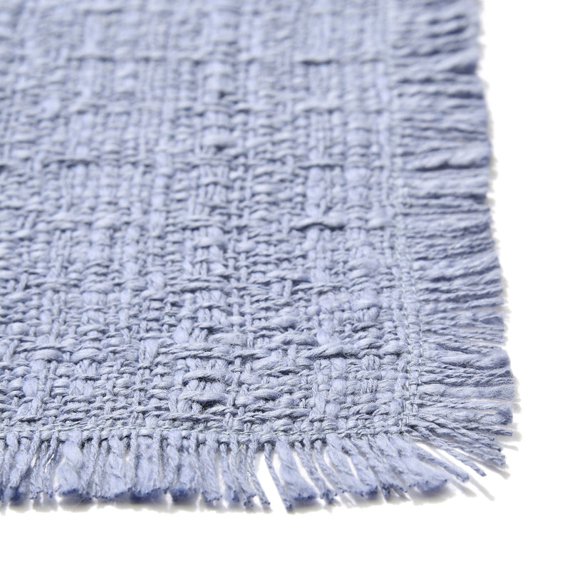 Fringe Table Lunch Mat Blue