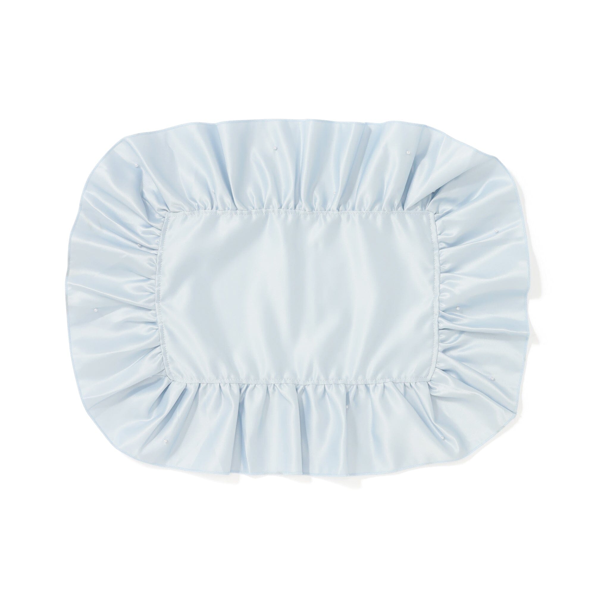 Frill Pearl Lunch Mat Light Blue