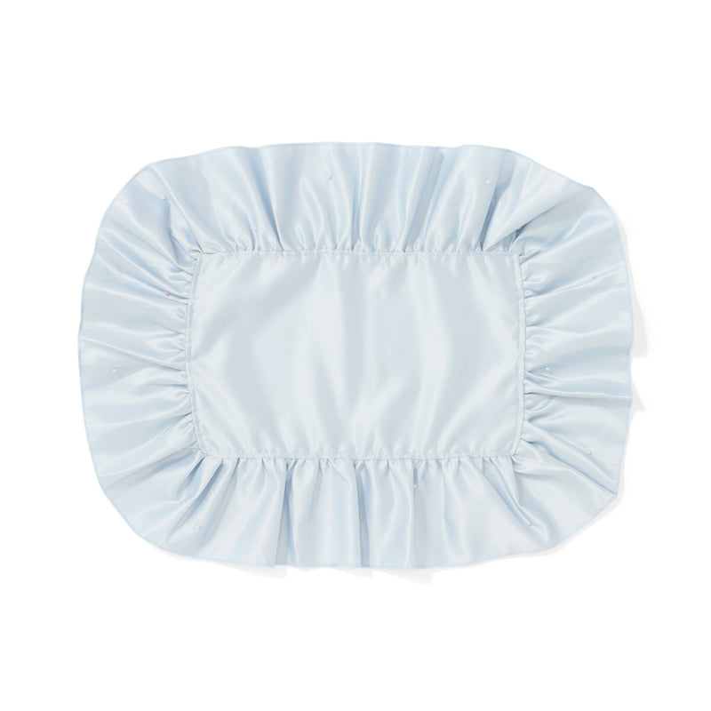 Frill Pearl Lunch Mat Light Blue