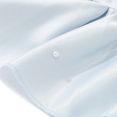 Frill Pearl Lunch Mat Light Blue