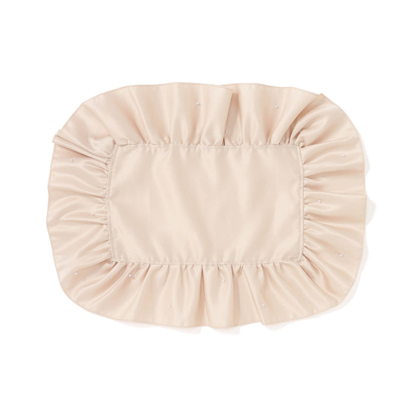 Frill Pearl Lunch Mat Beige
