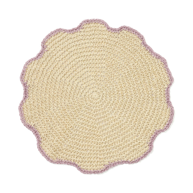 Wave Paper Placemat Pink