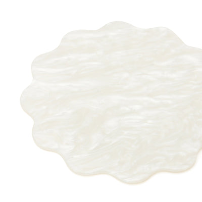 Color Marble Coaster  White