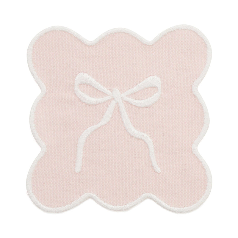Ribbon coaster pink