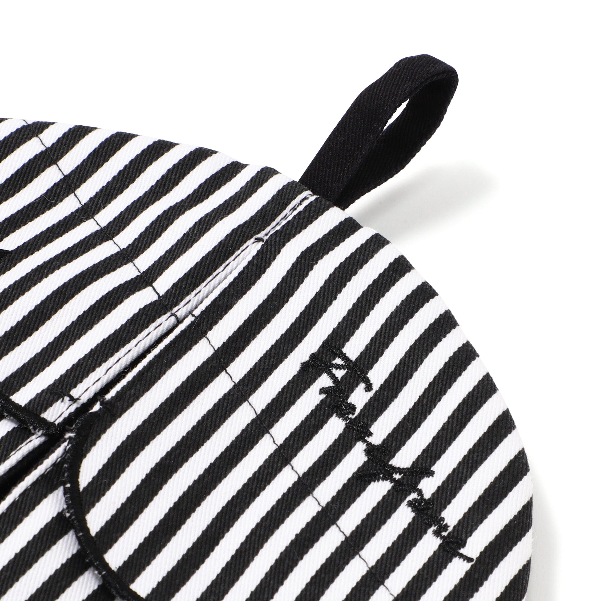 Scalloped Pot Holder Black