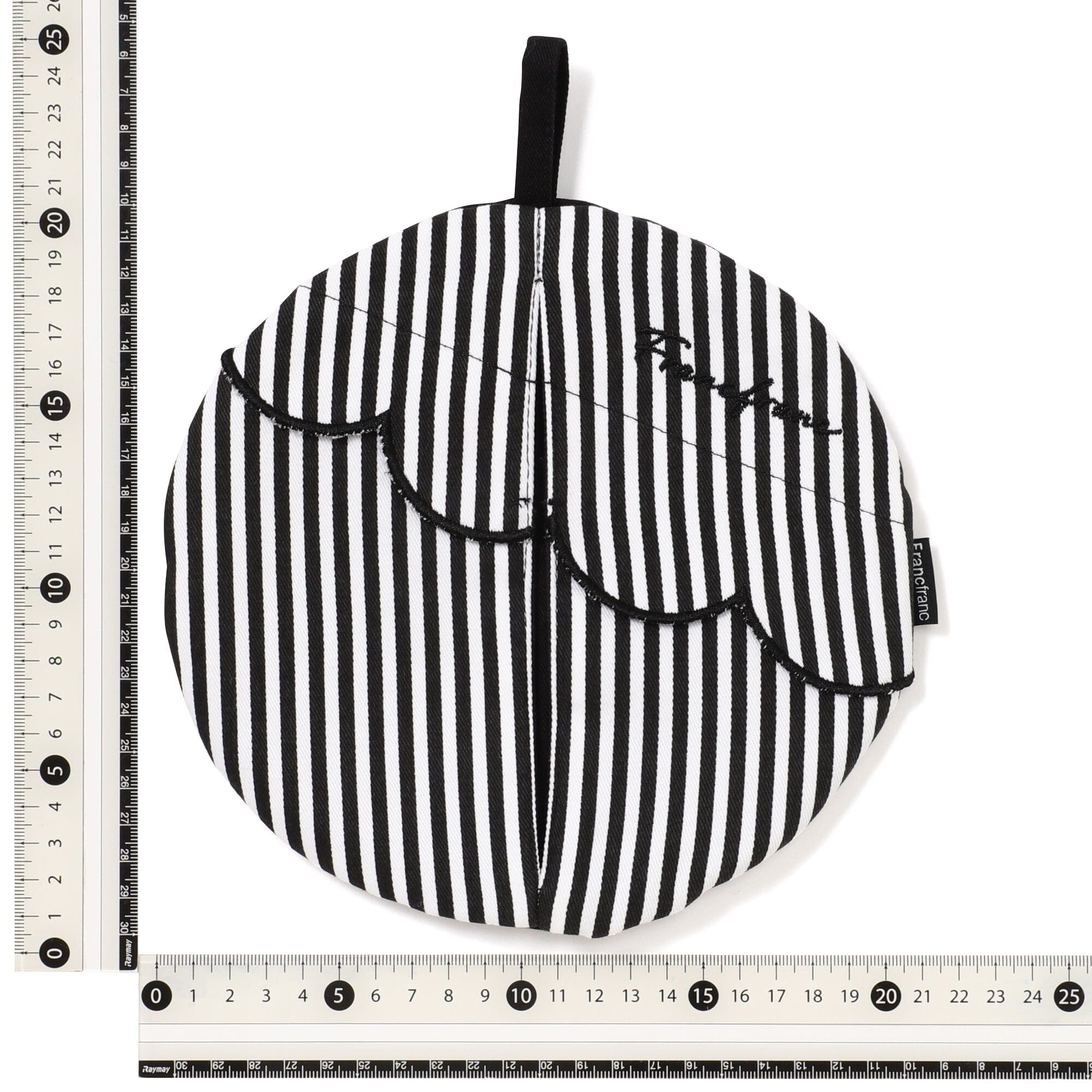 Scalloped Pot Holder Black