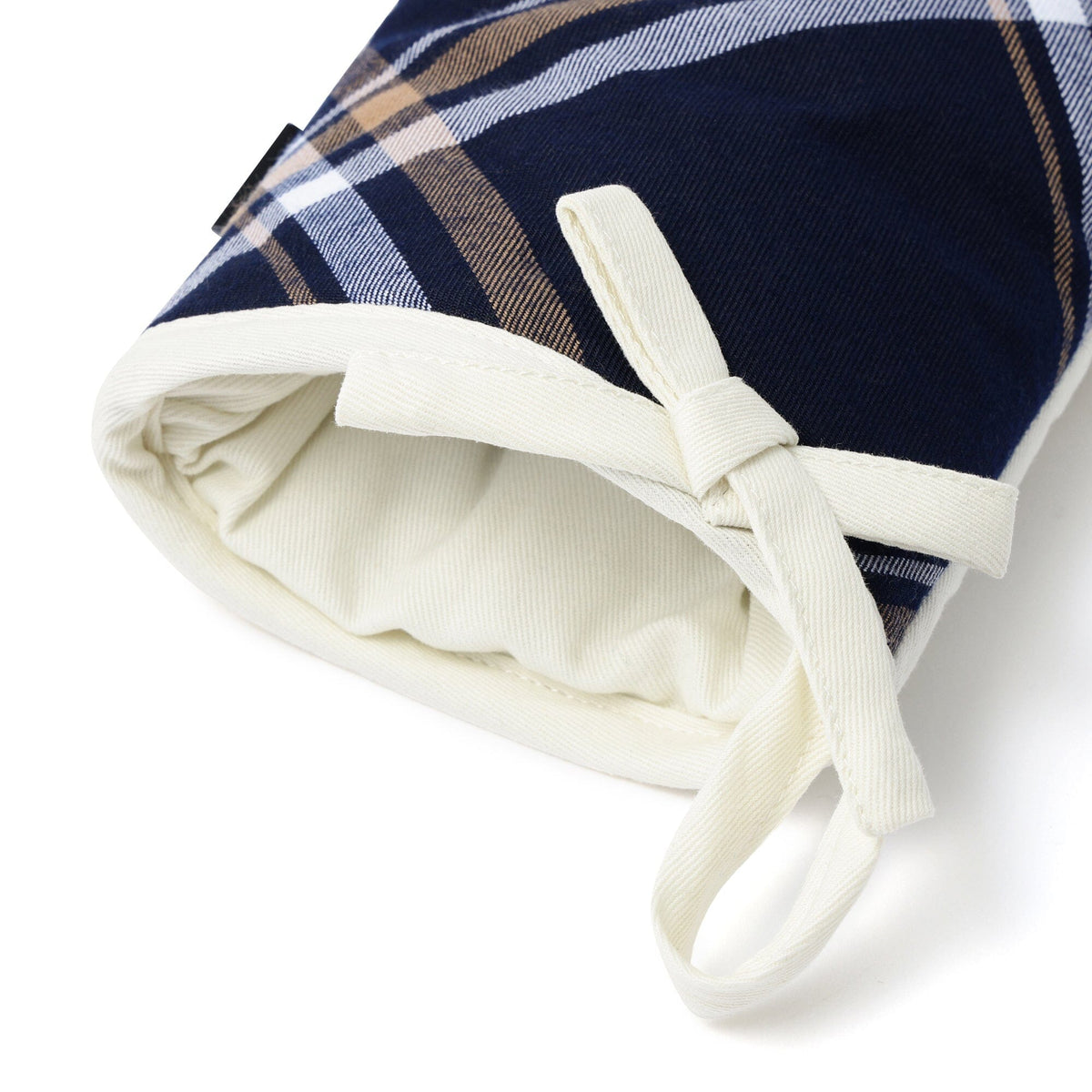 Plaid Mitten Navy
