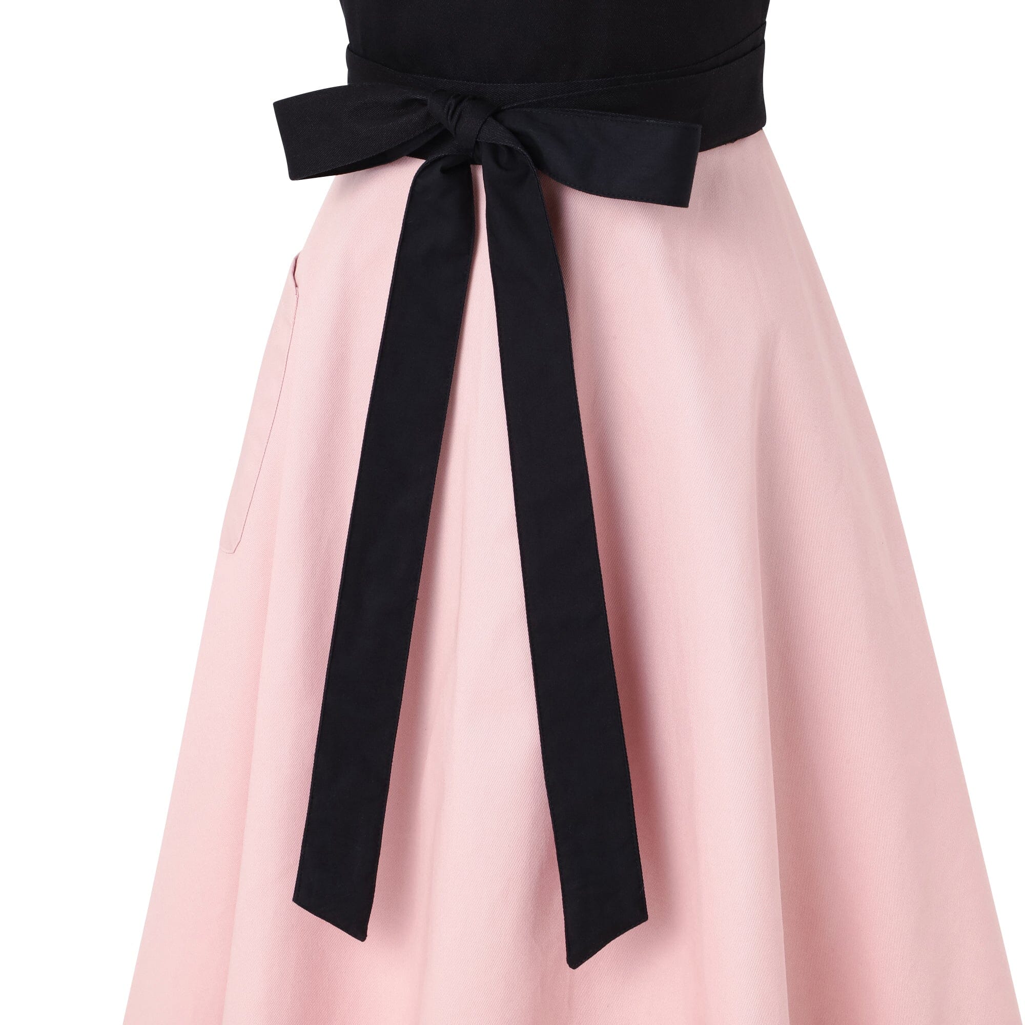 Scalloped Full Apron Pink