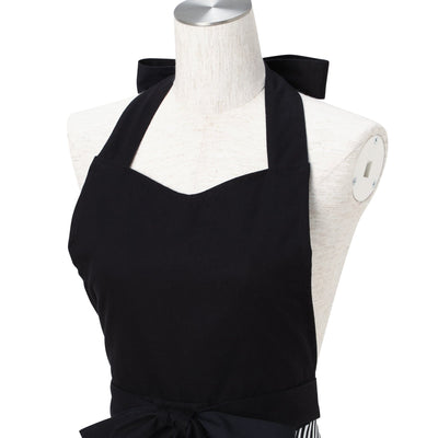 SCALLOPED 扇貝形全身圍裙 黑色