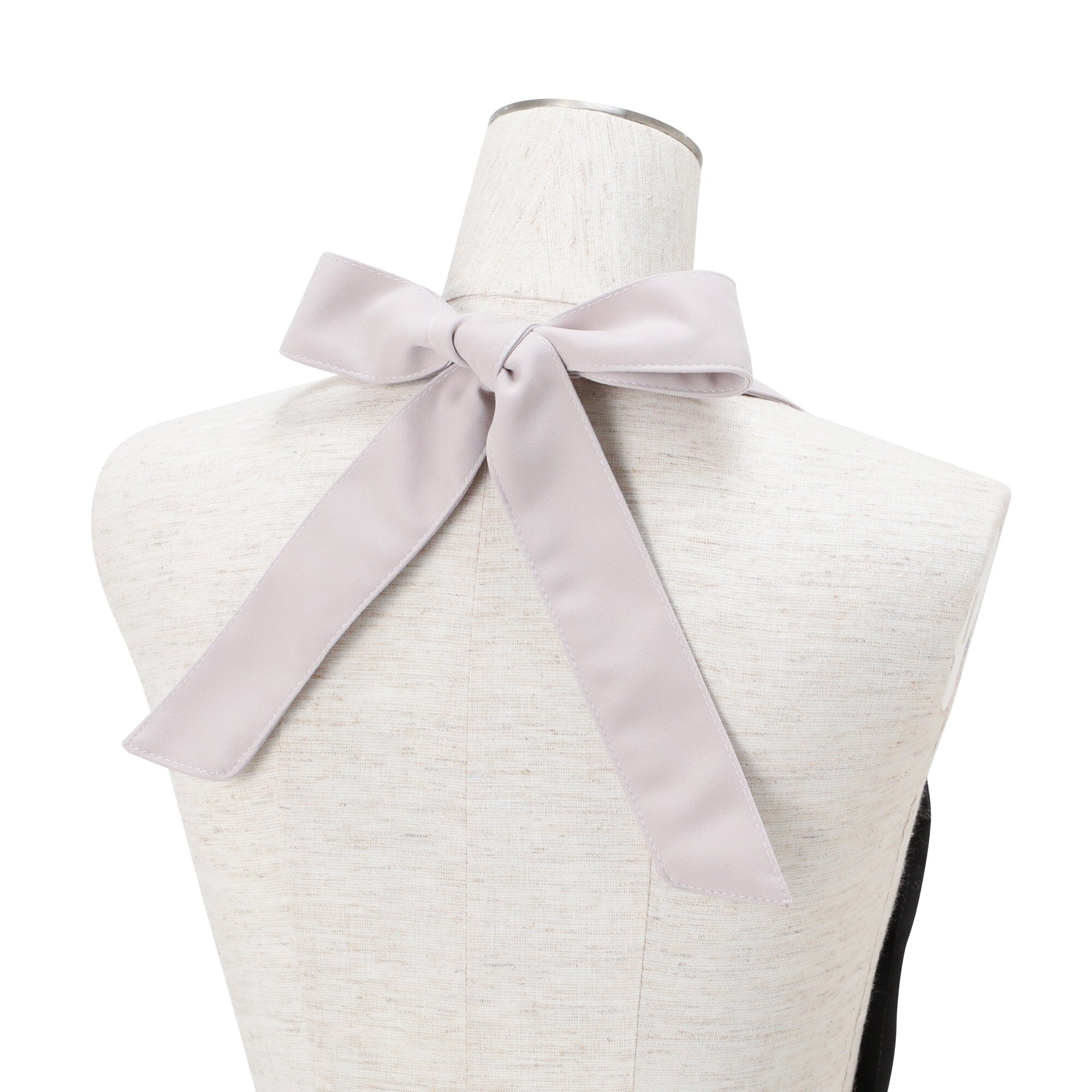 Peplum Full Apron Black X Ivory