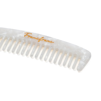 Compact Comb With Pouch S White