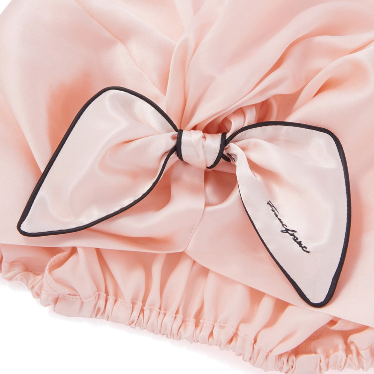 Silk Night Cap Long  Pink