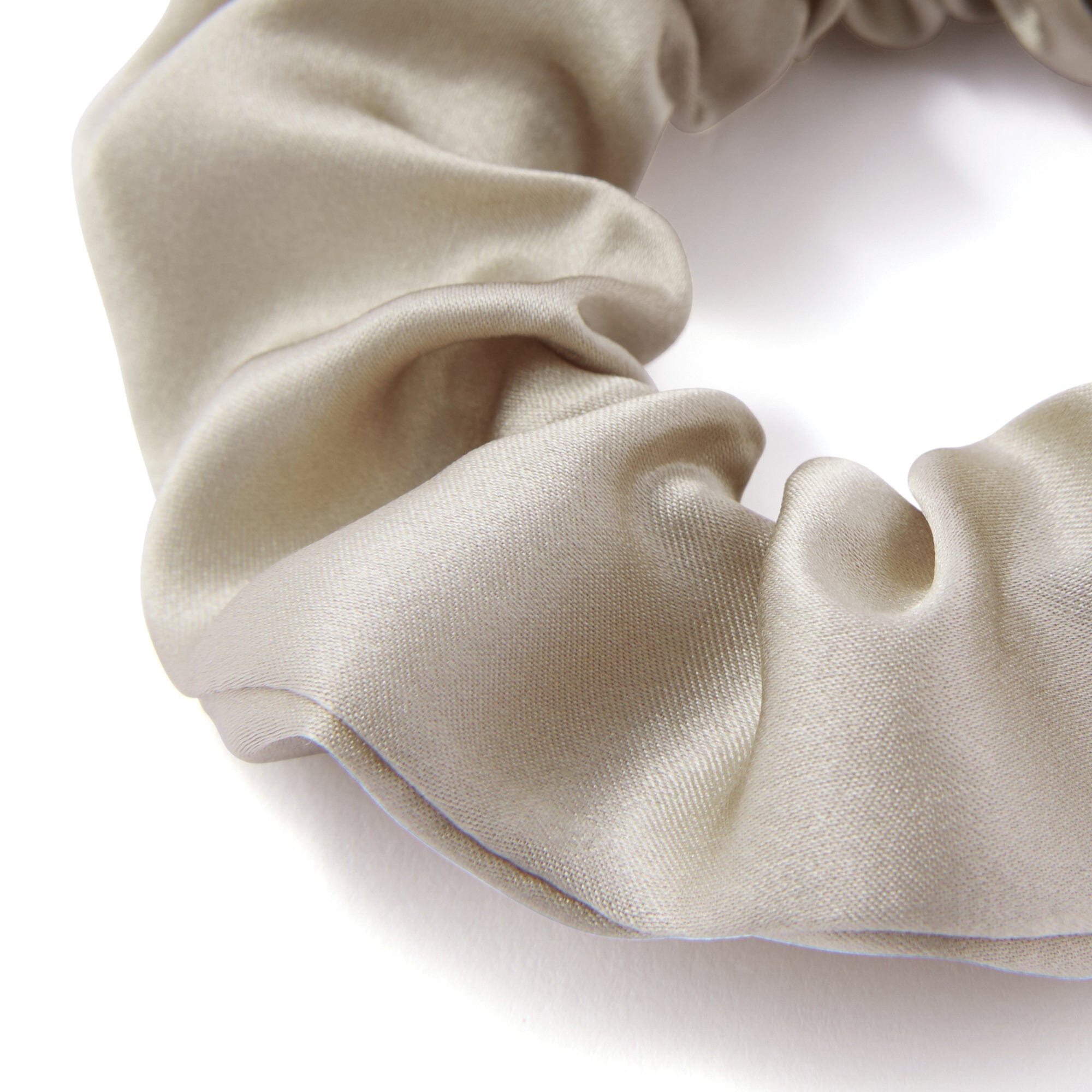 絲質3件裝髮帶象牙白色