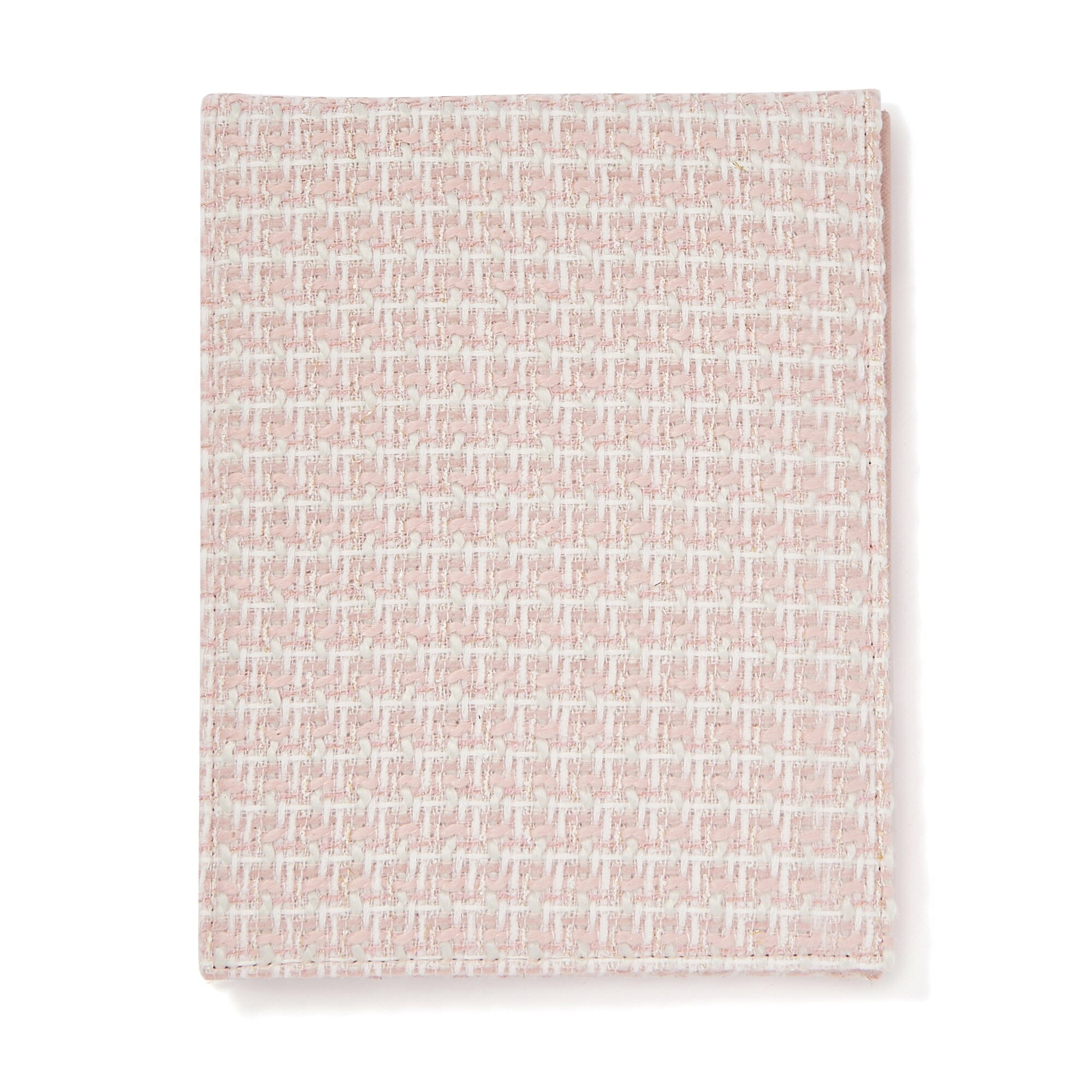 Tweed Foldable Mirror L Pink
