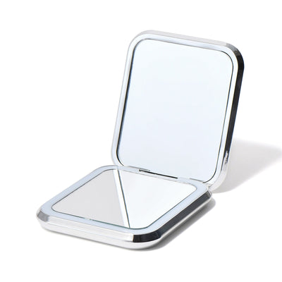 Blanche Led Compact Mirror Silver