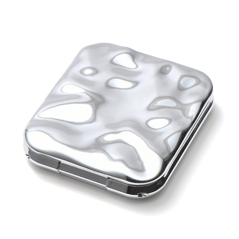 Blanche Led Compact Mirror Silver