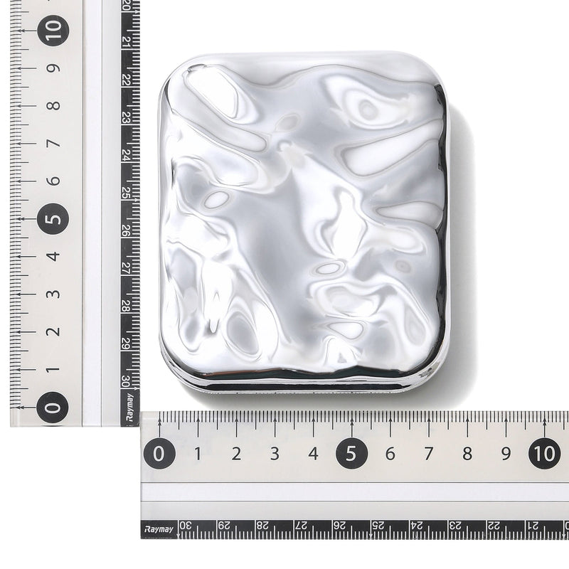 Blanche Led Compact Mirror Silver