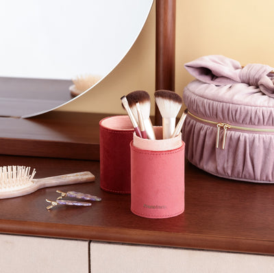 雙色化妝刷套裝 棕色