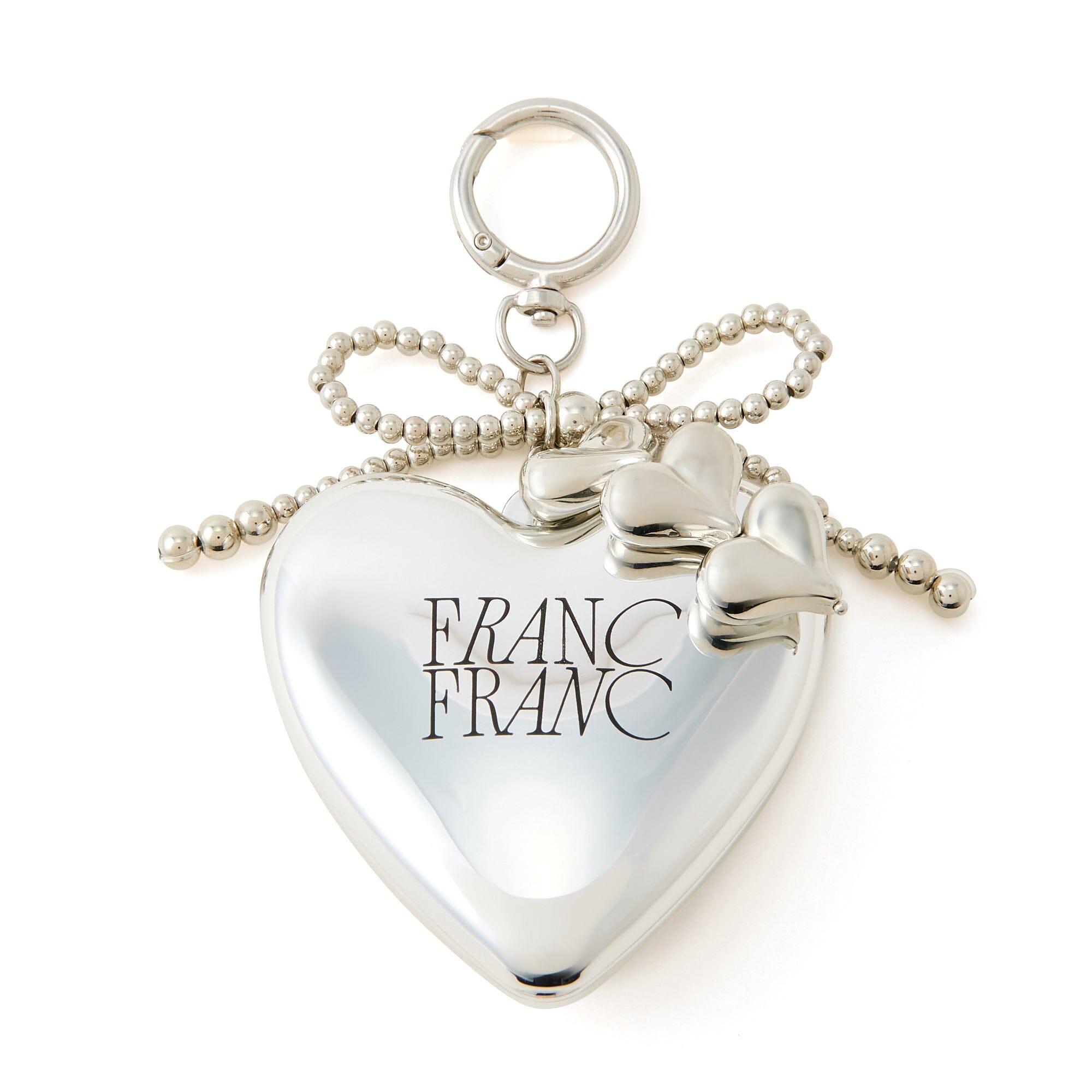 Mirror And Brush With Charm Silver