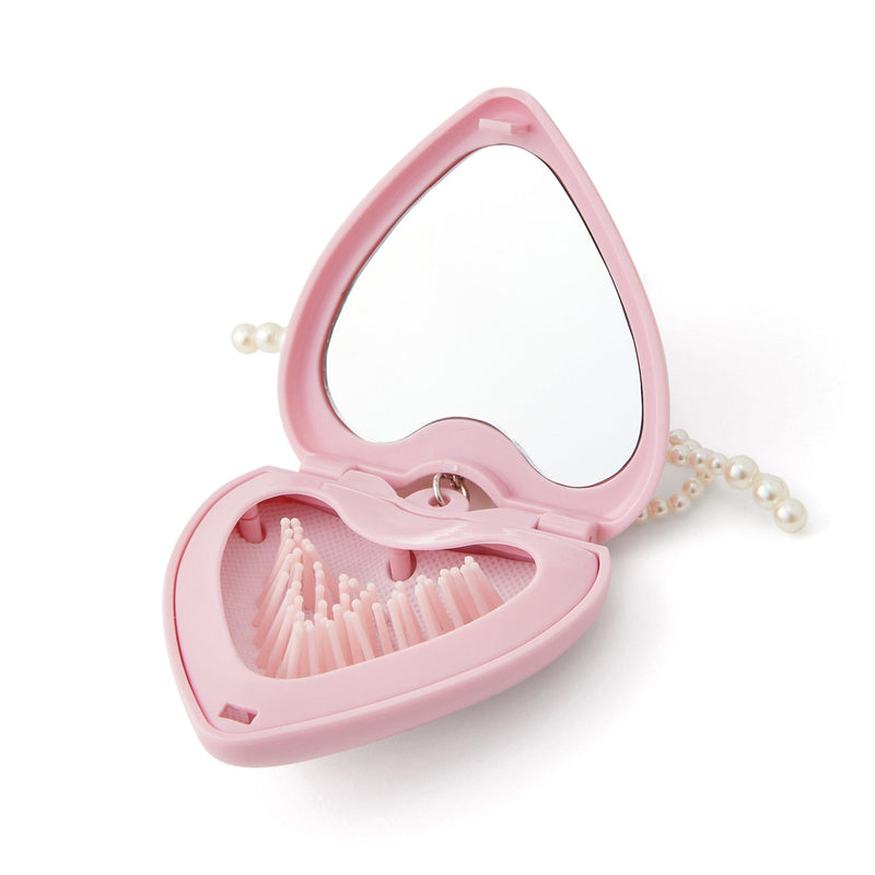 Mirror And Brush With Charm Light Pink