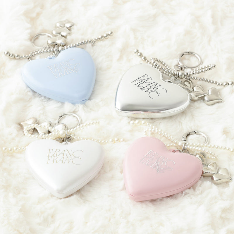 Mirror And Brush With Charm White