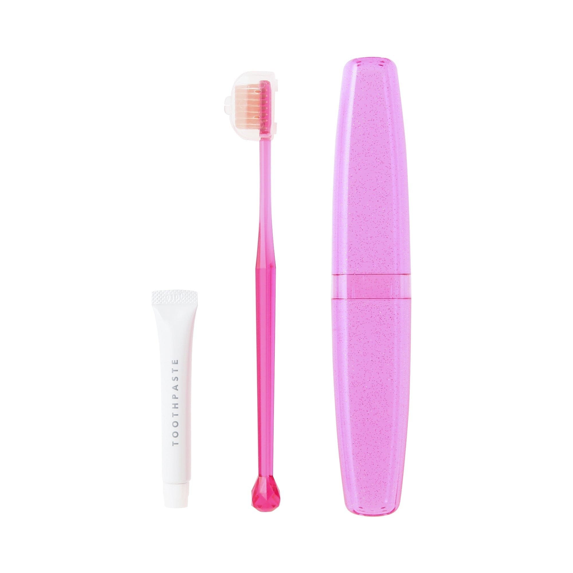 Crystal Toothbrush Set Pink