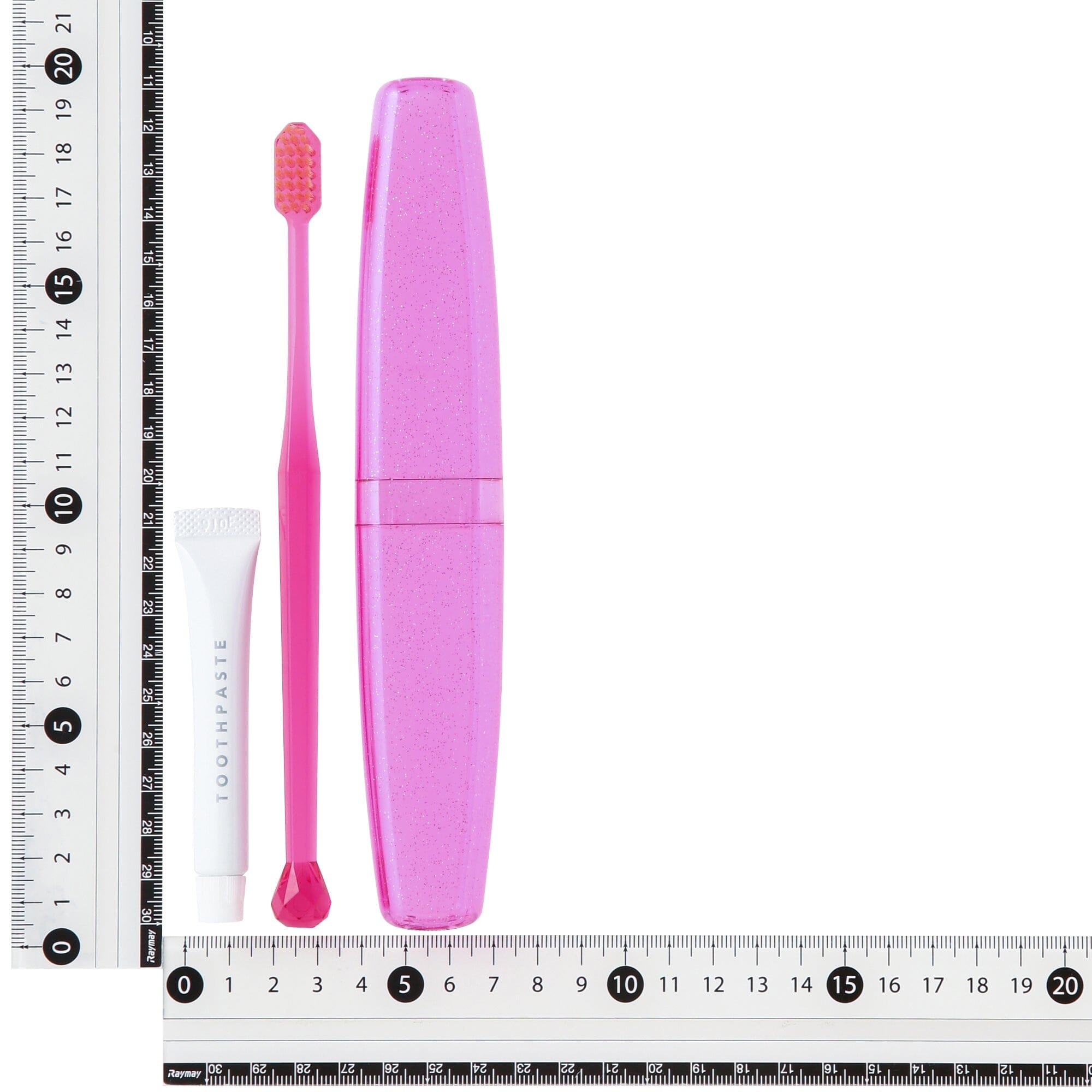 Crystal Toothbrush Set Pink