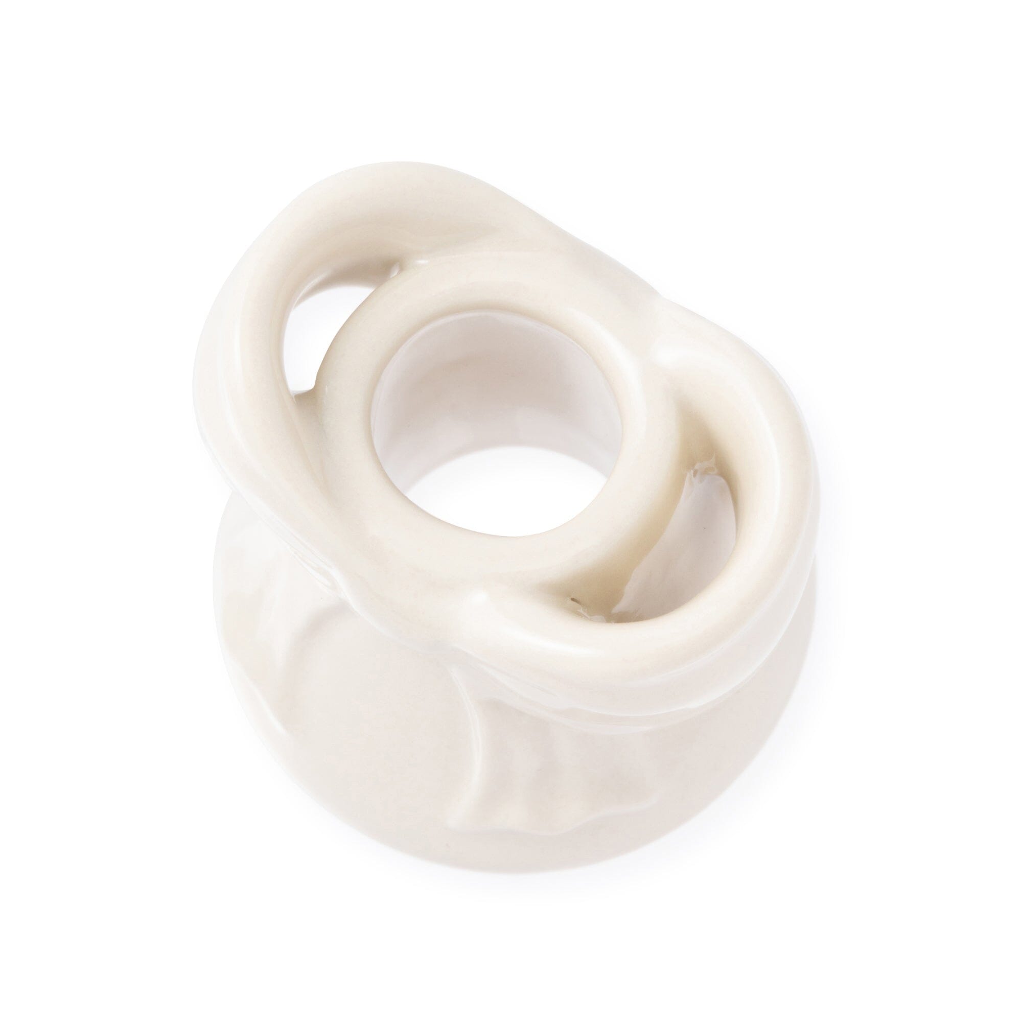 Ribbon Toothbrush Holder White
