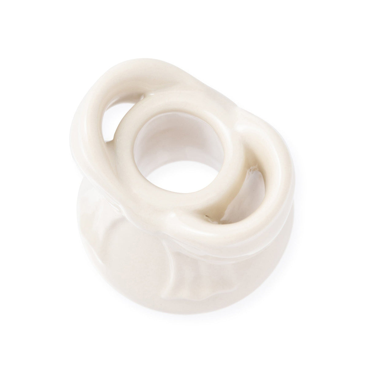 Ribbon Toothbrush Holder White