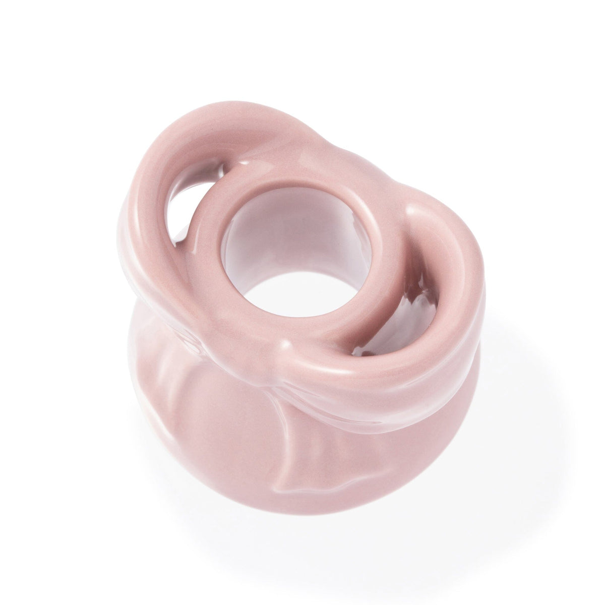 Ribbon Toothbrush Holder Pink
