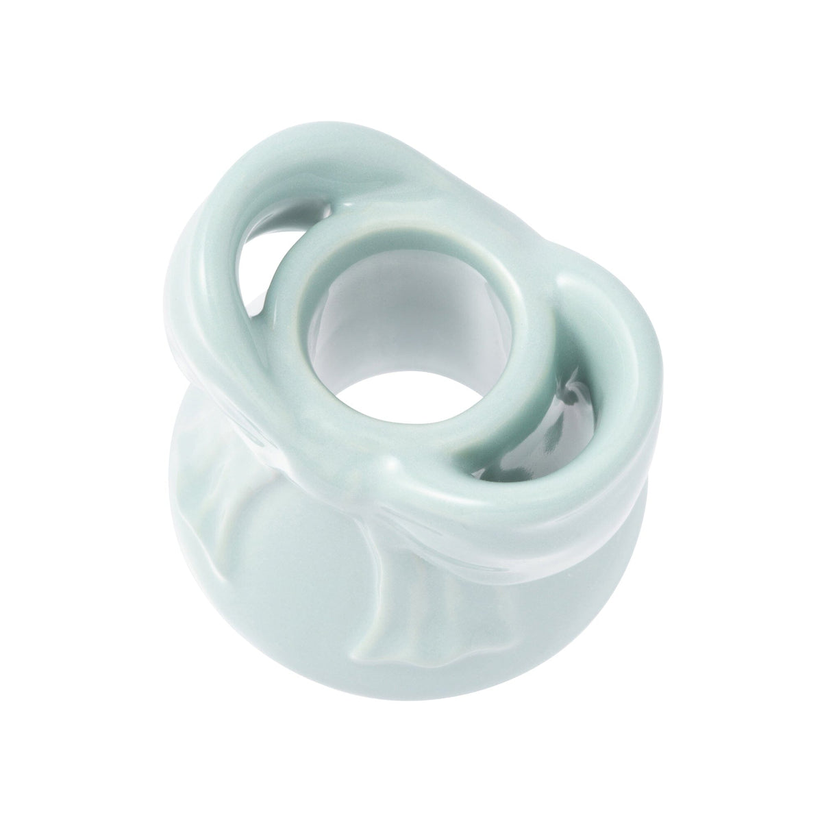 Ribbon Toothbrush Holder Light Blue