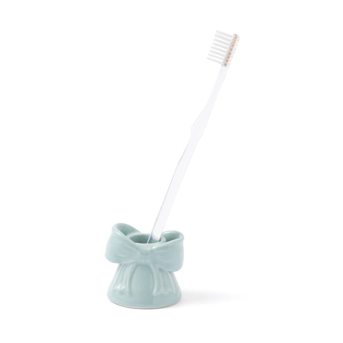 Ribbon Toothbrush Holder Light Blue