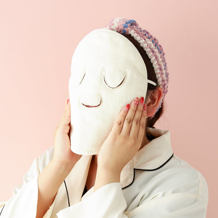 Steam Face Mask Towel Pink