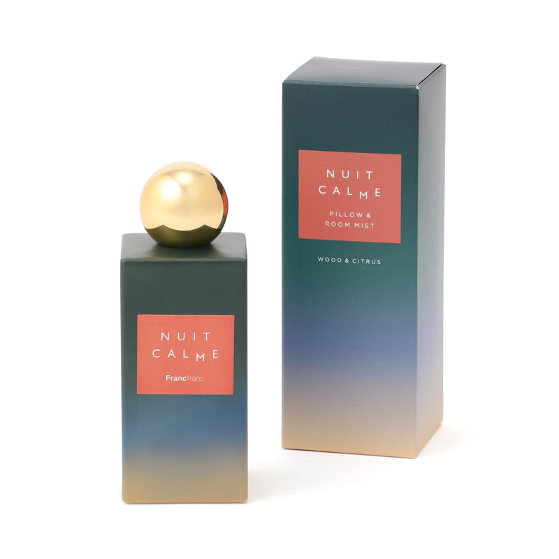 Nuit Calme Pillow & Room Mist Green (Wood & Citrus Scent)