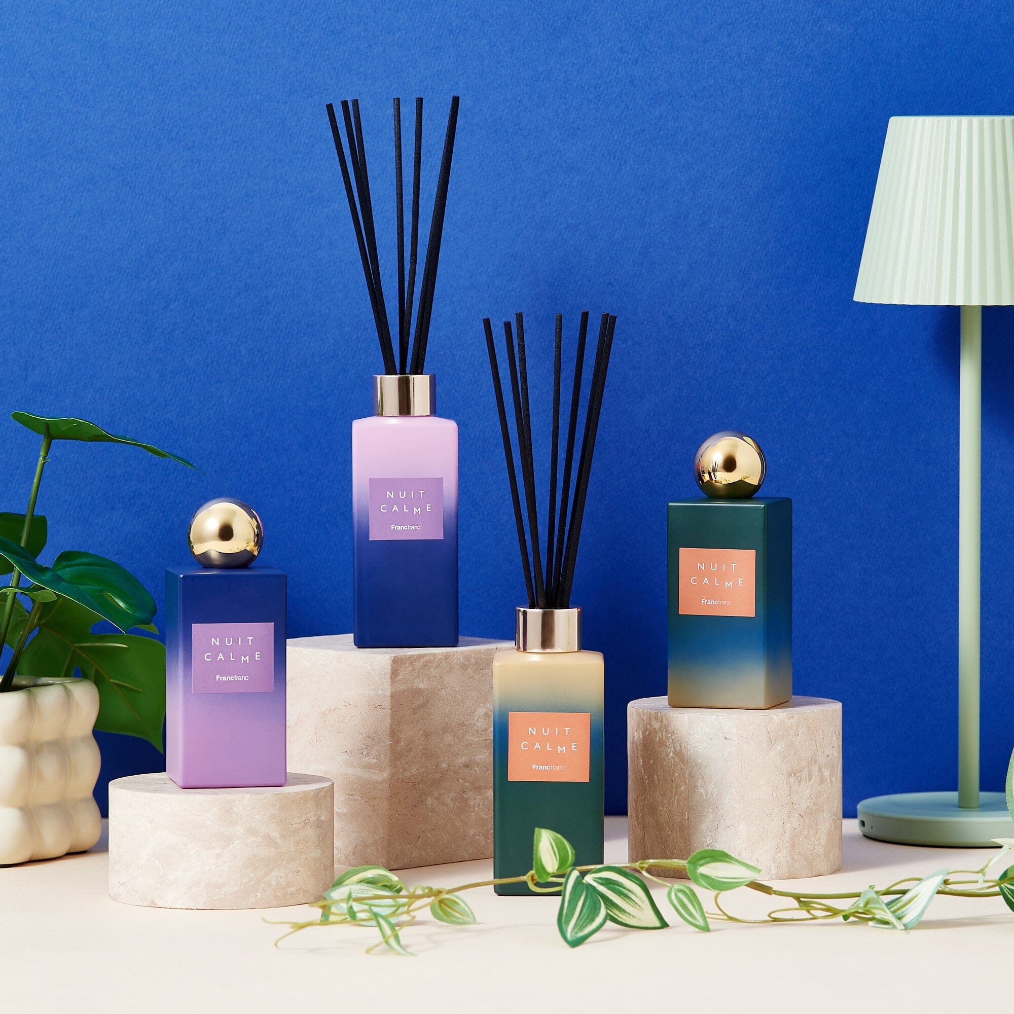 Nuit Calme Pillow & Room Mist Green (Wood & Citrus Scent)