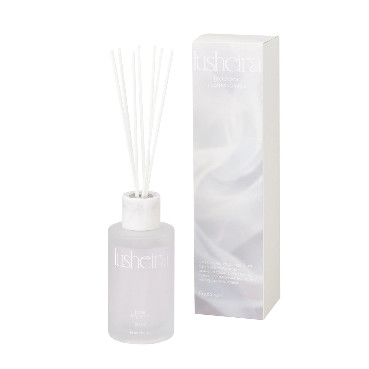 Lusheria Fragrance Diffuser White (Refreshing Breeze Tea Scent)