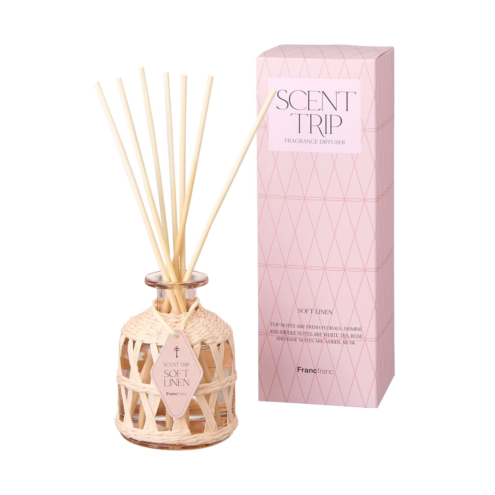 Scent Trip Fragrance Diffuser Pink (Soft Linen Scent)