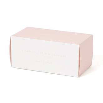 Cleaning Cloth set Microfiber Reversible Pink