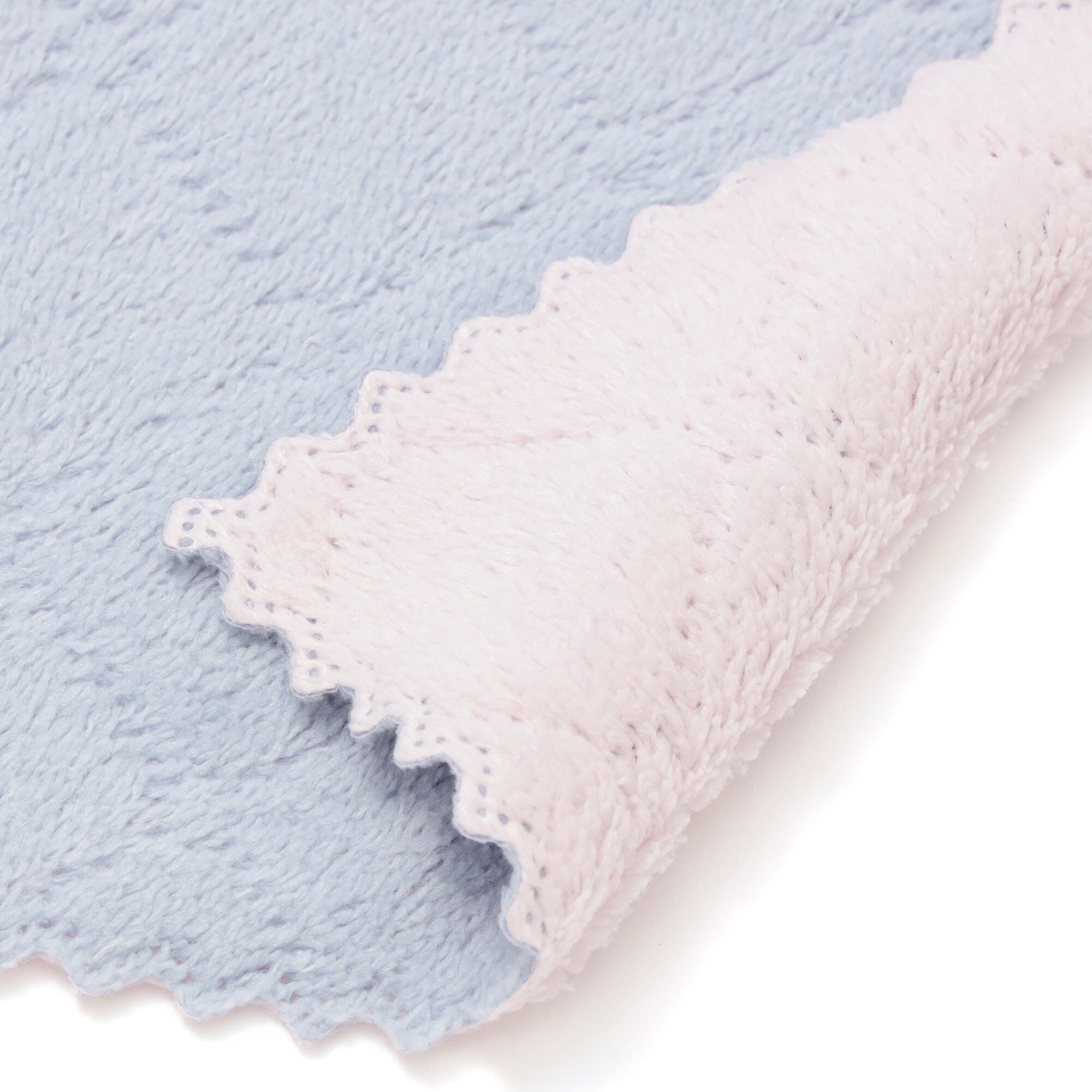 Cleaning Cloth set Microfiber Reversible Blue