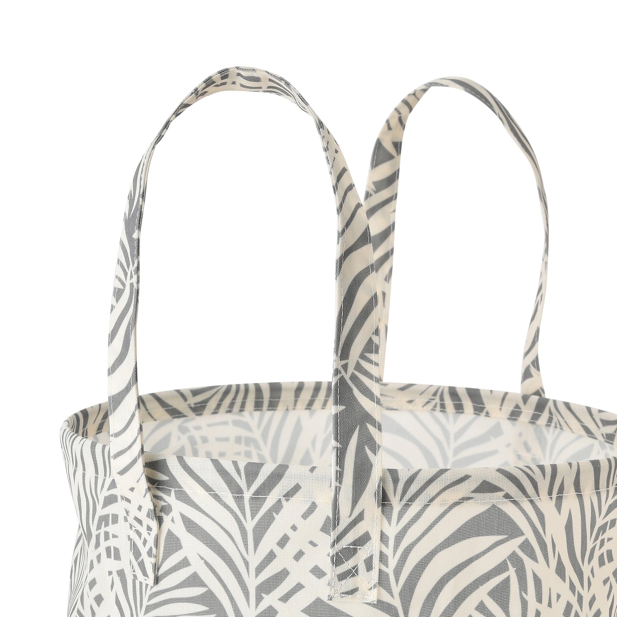 Laundry Basket Palm Tree Gray