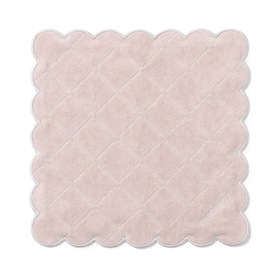 Quiltscallops Handkerchief Towel  Pink