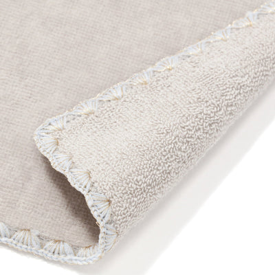Initial Handkerchief Towel Flower K  Lighandkerchief Towel Gray
