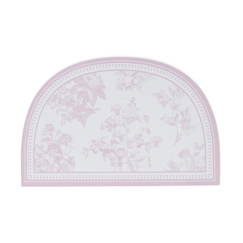 Soft Bath Mat with Diatomaceous Earth Semicircular Classic Flower Pink