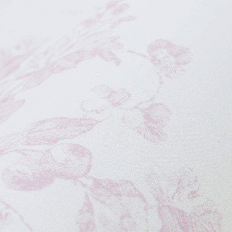 Soft Bath Mat with Diatomaceous Earth Semicircular Classic Flower Pink