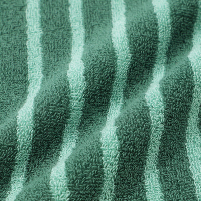 Antibacterial and Deodorizing Striped Wash Towel Green