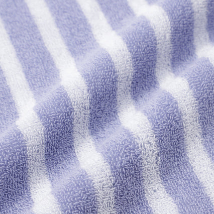 抗菌除臭條紋浴巾紫色