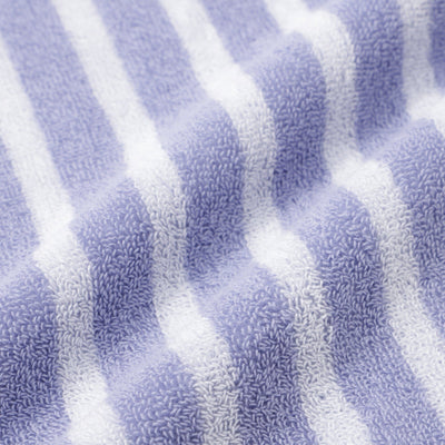 Antibacterial and Deodorizing Striped Beach Towel Purple