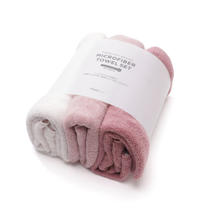 Microfiber Mini Bath Towel set Pink